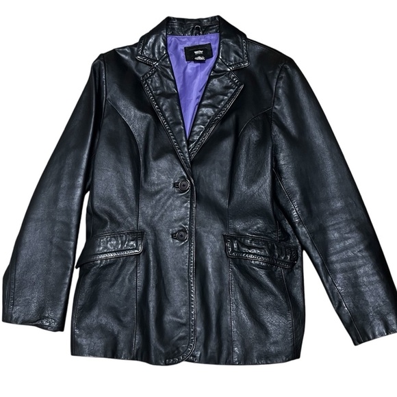 MOSSIMO Vintage Y2K Leather Jacket Size Medium - Picture 1 of 9